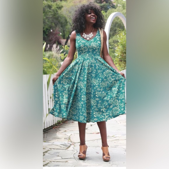 Effie's Heart Dresses & Skirts - Effie’s Heart Sonnet Dress Cotton Spandex Stretch Weighted Jersey Dress Size Med